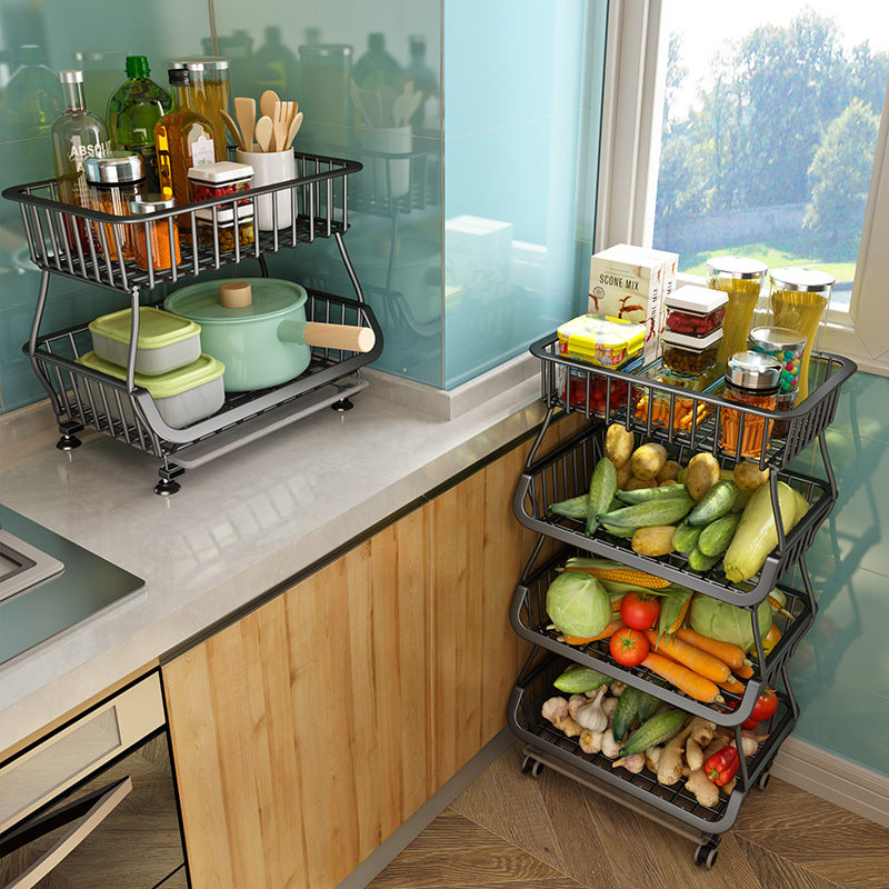 Vegetables Are Used On Vegetable Racks In Kitchens, Supermarkets And Merchants With Fruits